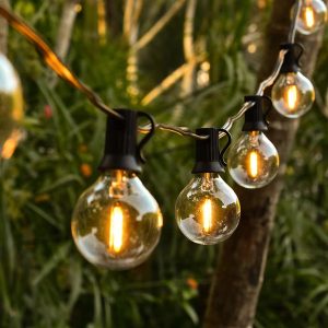 G40 gömb fényfüzér - 25 izzó, 7,5 m, bővíthető | YARDBULBS